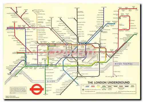 Moderne Karte The London Underground