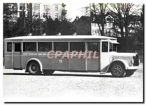 Cartes postales moderne verein tram-museum zuerich Saurer-Autobus Nr.11