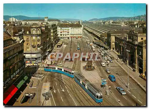 Cartes postales moderne Zuerich Bahnhofplatz