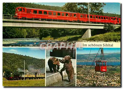 Moderne Karte Im schoenen Sihltal