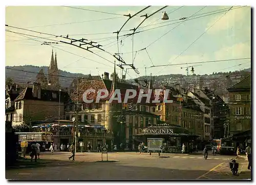 Moderne Karte Neuchatel La place Pury