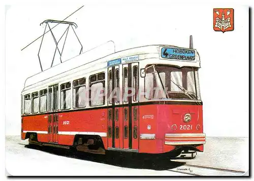 Cartes postales moderne Tramway Hobuken Groenplaats