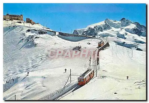 Cartes postales moderne Zermatt Gornergrat mit Monte Rosa