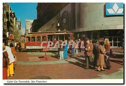 Moderne Karte Cable Car Turntable San Francisco