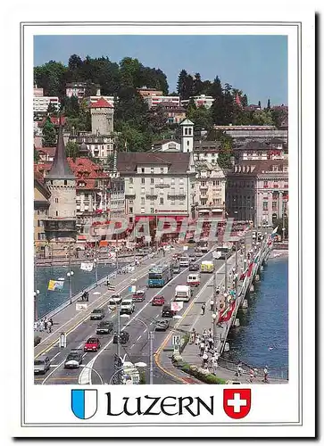 Cartes postales moderne Lucerne Seebruecke