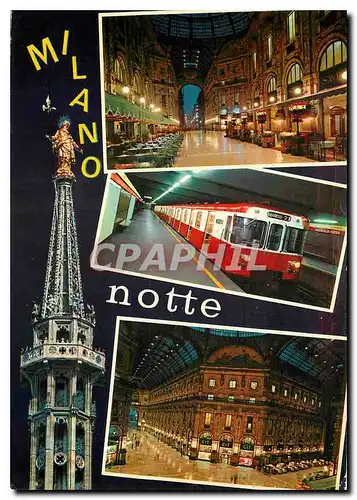 Cartes postales moderne Milano notte