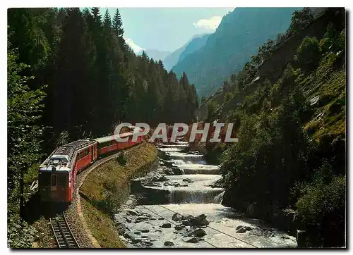 Cartes postales moderne Brig-Visp-Zermatt-Bahn Brunegghorn