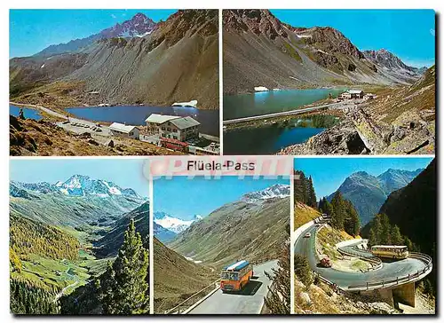 Cartes postales moderne Flueela-Pass (2383m) Hospiz mit Schwarzhorn