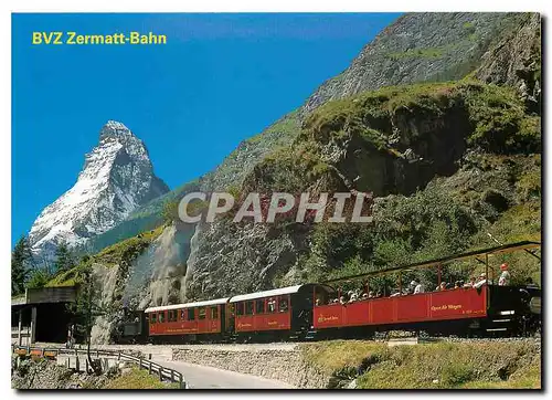 Moderne Karte BVZ Zermatt-Bahn HG 2 3 7 Breithorn