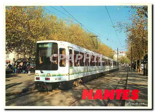 Moderne Karte Nantes Le Tramway