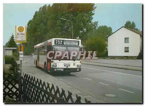 Cartes postales moderne Moderne Rheinbahnbusse Bus 7011 am 17.7.1986 Ratingen-Lintorf
