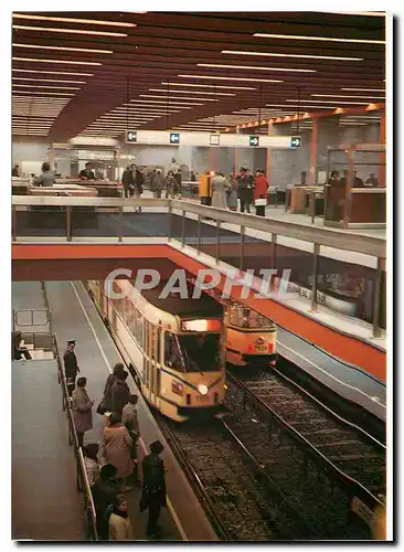 Cartes postales moderne Bruxelles Port de Namur Metro