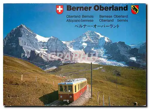 Cartes postales moderne Kleine Scheidegg 2031m Jungfraubahn Blick auf Eiger und Moench