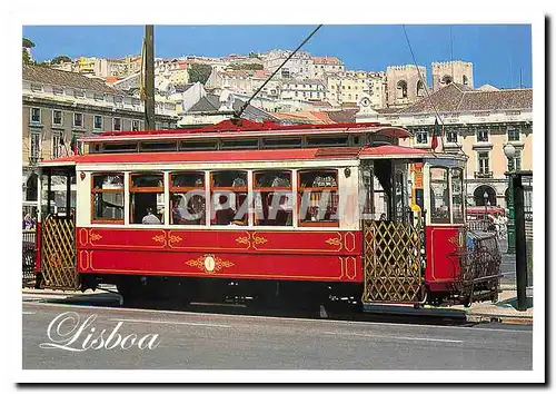 Moderne Karte Lisboa Carro Electrico Tipico