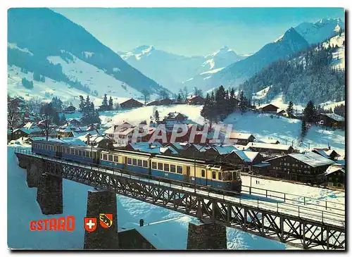 Cartes postales moderne Gstaad (1050m) mit Odenhorn 3124m