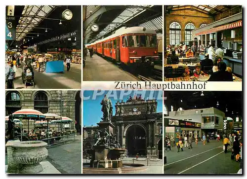 Cartes postales moderne Zuerich Hauptbahnhof