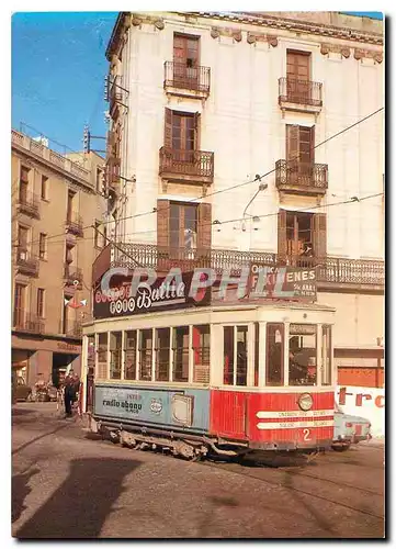 Cartes postales moderne Mataro (Espagne) 2-1965. Motrice No.2 dans le centre ville