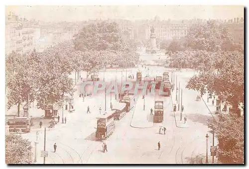 Moderne Karte Lyon le terminus du Cours de Verdun en 1913