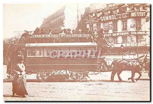 Cartes postales moderne Tramway a chevaux