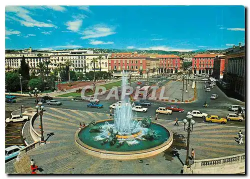 Cartes postales moderne Nice Fontaine de la Place Massena