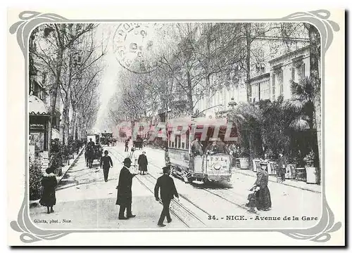 Cartes postales moderne Nice Avenue de la Gare