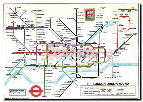 Cartes postales moderne The London Underground