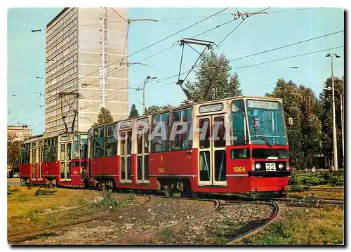 Moderne Karte Nouveaux tramways de Varsovie 09/76