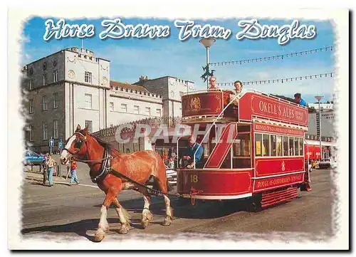 Moderne Karte Horse Drawn Tram Douglas Isle of Man