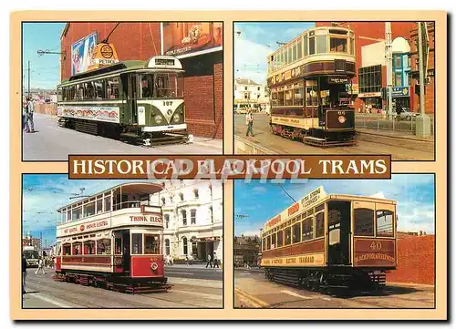 Cartes postales moderne Hystorical Blackpool trams