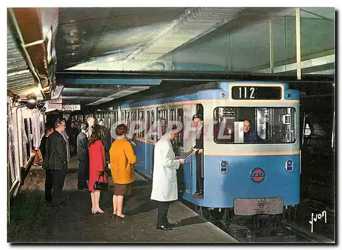 Moderne Karte Paris Le metro