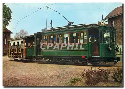 Cartes postales moderne AMUTRA - Trammuseum Schepdaal Motorcar with oepn trailer