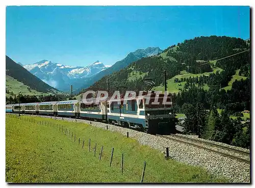 Cartes postales moderne Gstaad Saanenlad M.O.B - Panoram-Express