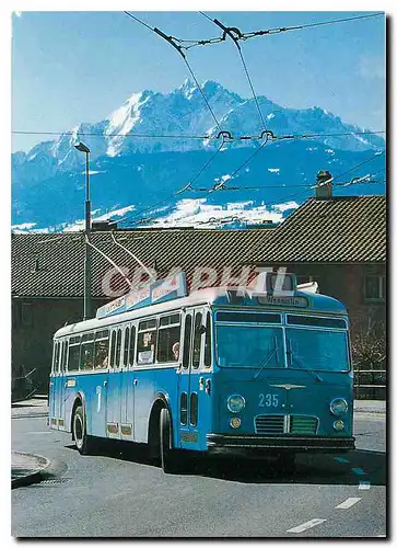 Cartes postales moderne Luzern Trolleybus Nr.235 (1961)