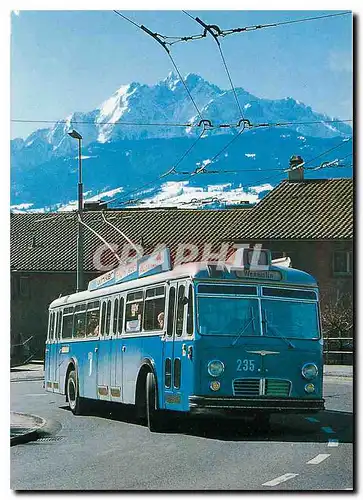 Moderne Karte Luzern Trolleybus Nr.235 (1961)