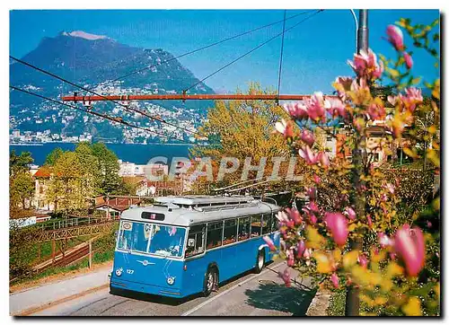 Moderne Karte Paradiso TI Trolleybus Nr. 127 (1966)