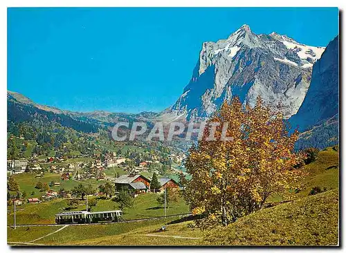 Cartes postales moderne Berner Oberland - Schweiz Grindewald et le Wetterhorn (3703m)