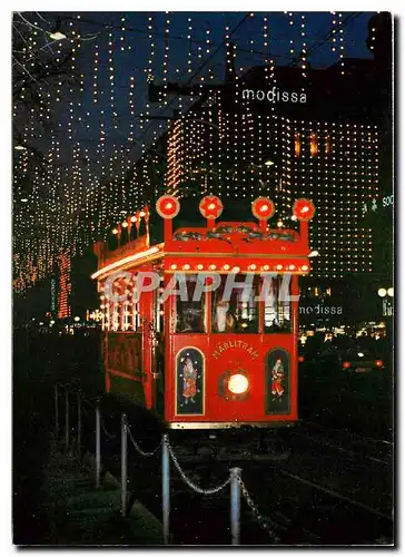 Cartes postales moderne Zuerich. Bahnhofstrasse mit Maerlitram