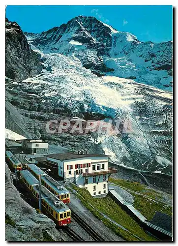 Cartes postales moderne Berner Oberland Glacier de l'Eiger (2320m) et Moench (4099m)