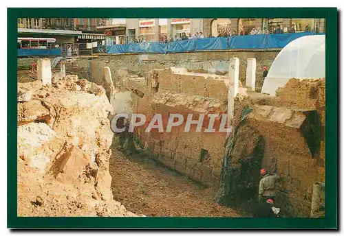 Moderne Karte Le tramway de Strasbourg Fouilles archeologiques de la place de L'Homme de Fer