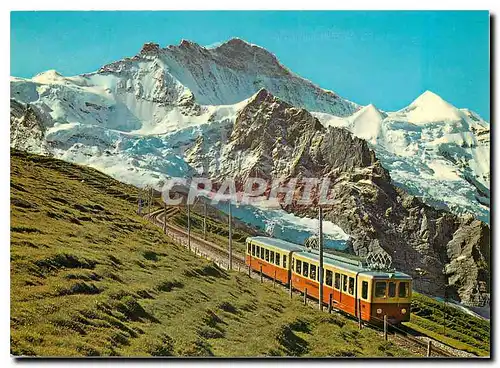 Moderne Karte Kleine Scheidegg Jungfraubahn Jungfrau 4158m Silberhoener