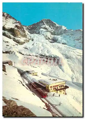 Cartes postales moderne Eigergletscher 2320m Jungfraubahn Moench