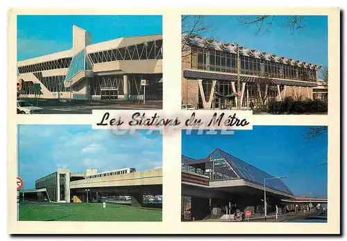 Cartes postales moderne Les stations du metro 59 Nord