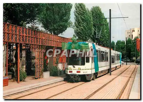 Cartes postales moderne Reze Arrivee d'un Tramway a la station Pont Rousseau