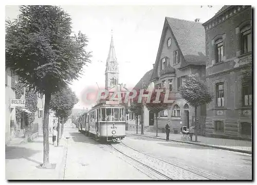 Moderne Karte Der fabrikneue Triebwagen 464 von 1925