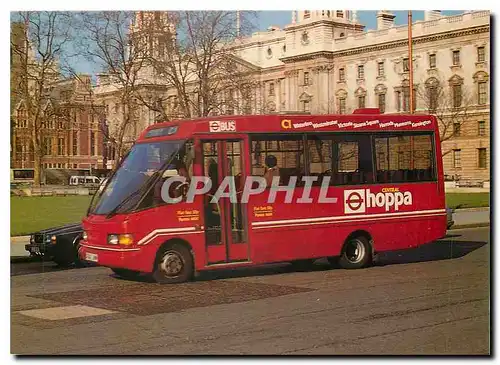 Cartes postales moderne Optare City Pacer minibus on the Central Hoppa C1 service in Parliament Square. 1988