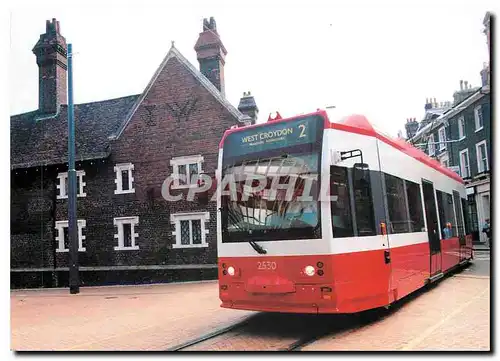 Cartes postales moderne Passing  Croydon's Whitgift Almshouses the tram emerges from George Street