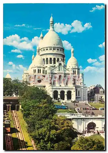 Moderne Karte Paris La Basilique du Sacre Coeur