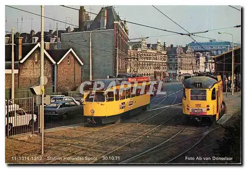 Moderne Karte Station Hollandse Spoor 30.10.71