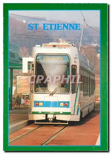 Cartes postales moderne St Etienne Le nouveau tram inaugure en Decembre 1991