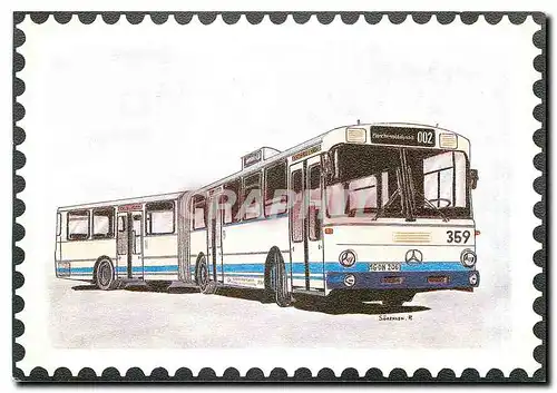 Cartes postales moderne Dreiachsiger Gelenkbus